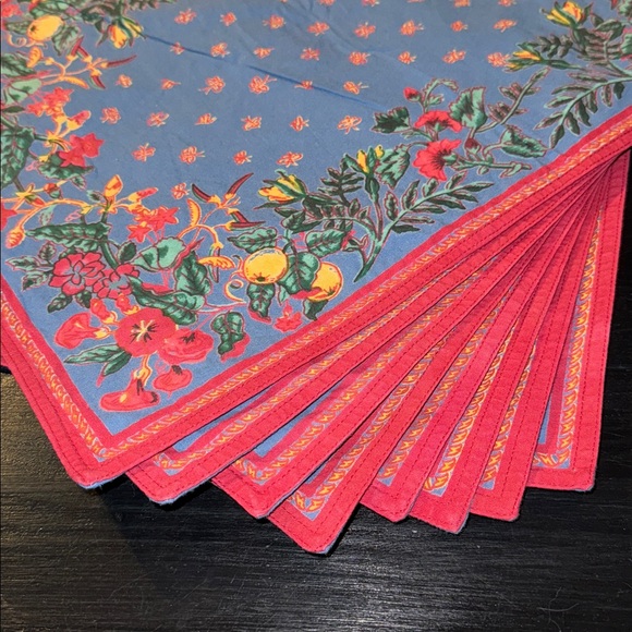 Williams Sonoma Set of 8 Provence French Country 100% Cotton Placemats - Picture 1 of 4